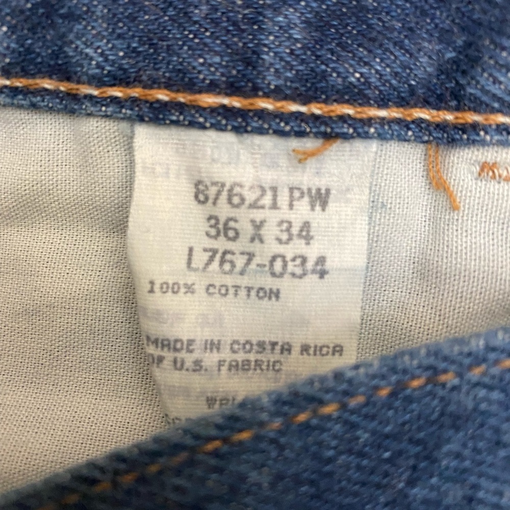 Rustler Blue Jeans 100% Cotton W 36 L 34 - Picture 8 of 8